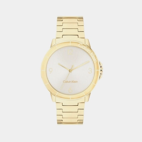 Women Quartz Silver White Dial Analog Stainless Steel Watch 25100023