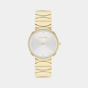 Women Quartz Silver White Dial Analog Stainless Steel Watch 25100043