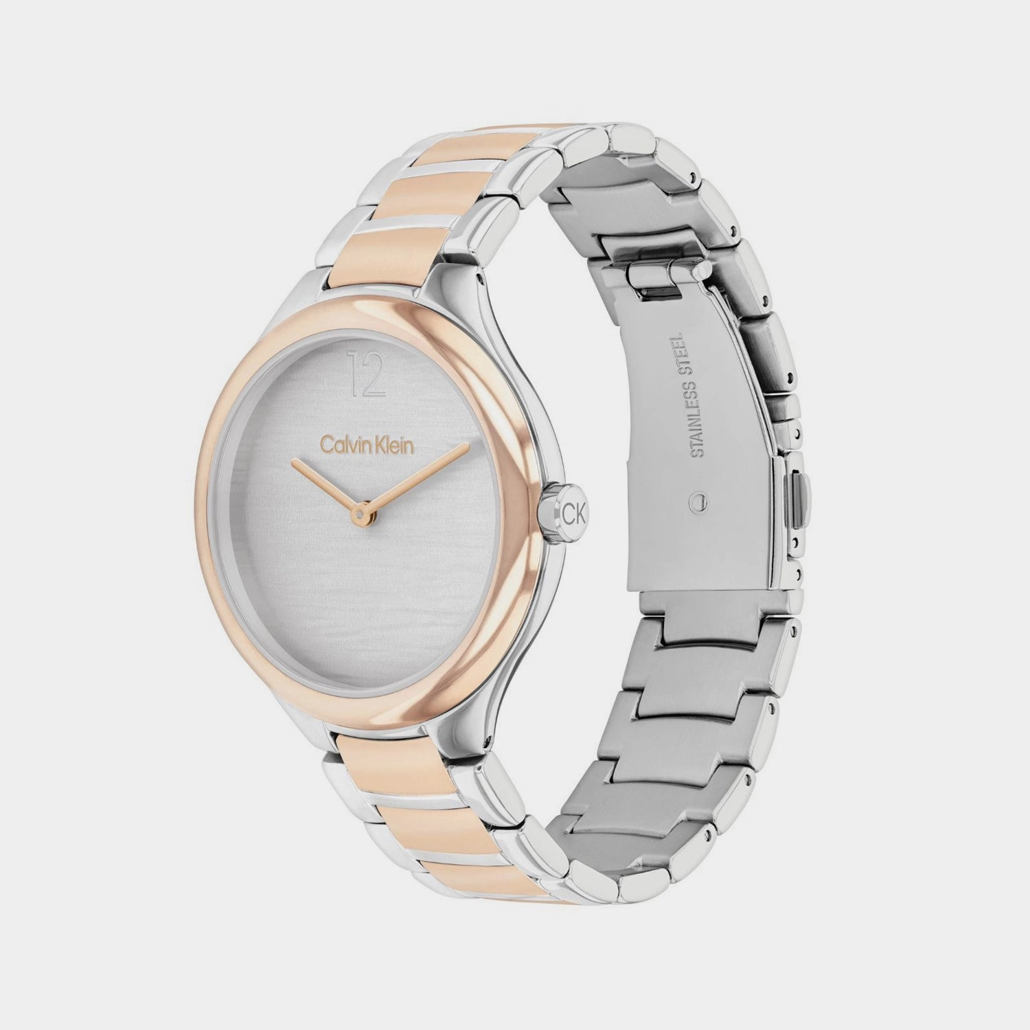 Women Quartz Silver White Dial Analog Stainless Steel Watch 25100049