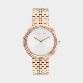 Women Quartz Silver White Dial Stainless Steel Watch 25100038