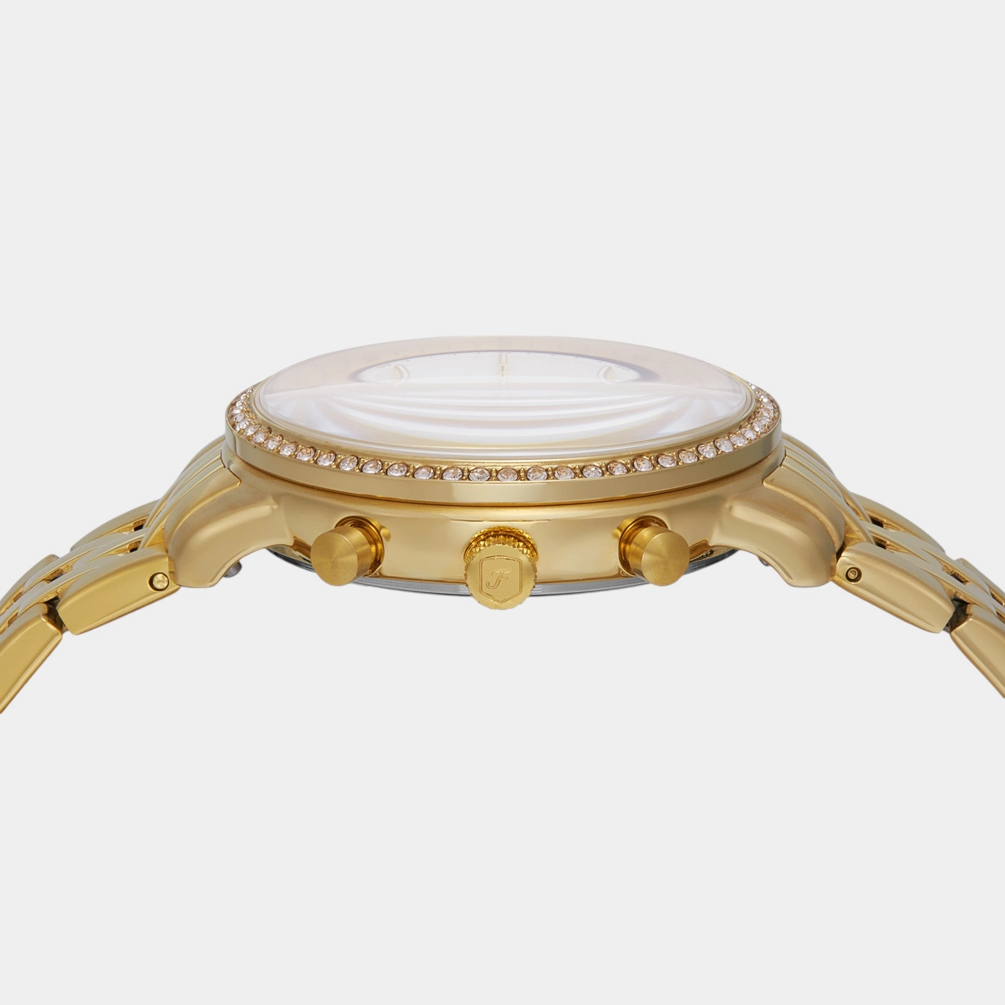 Women Quartz White Dial Chronograph Stainless Steel Watch ES5358