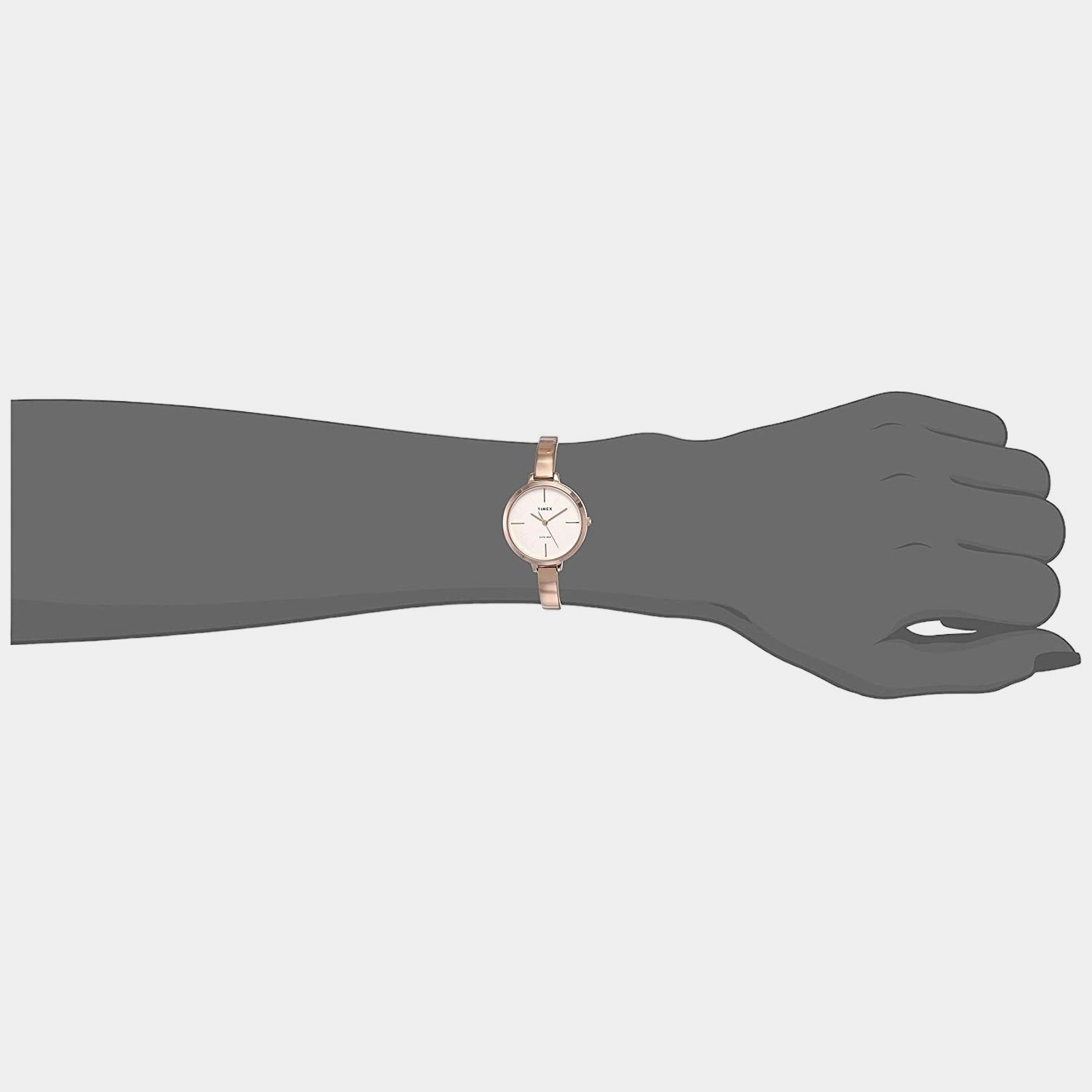 Women's Beige Analog Stainless Steel Watch TWEL12804