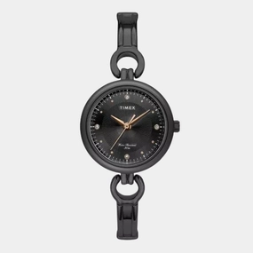 Women's Black Analog Stainless Steel Watch TWEL11426