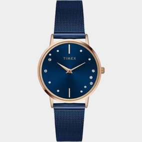 Women's Blue Analog Leather Watch TWEL15604
