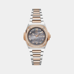 Women's Grey Analog Stainless Steel Watch Y98001L5MF