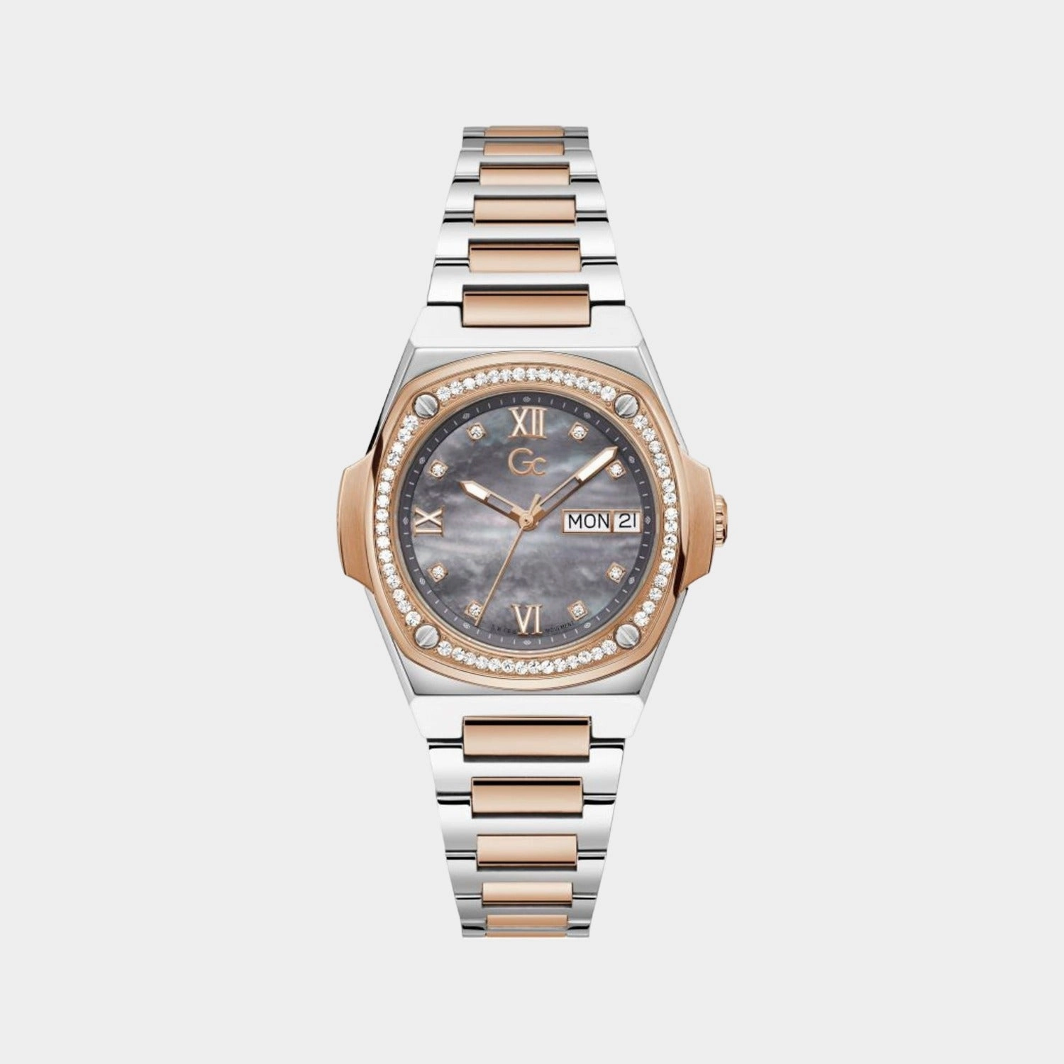 Women's Grey Analog Stainless Steel Watch Y98001L5MF