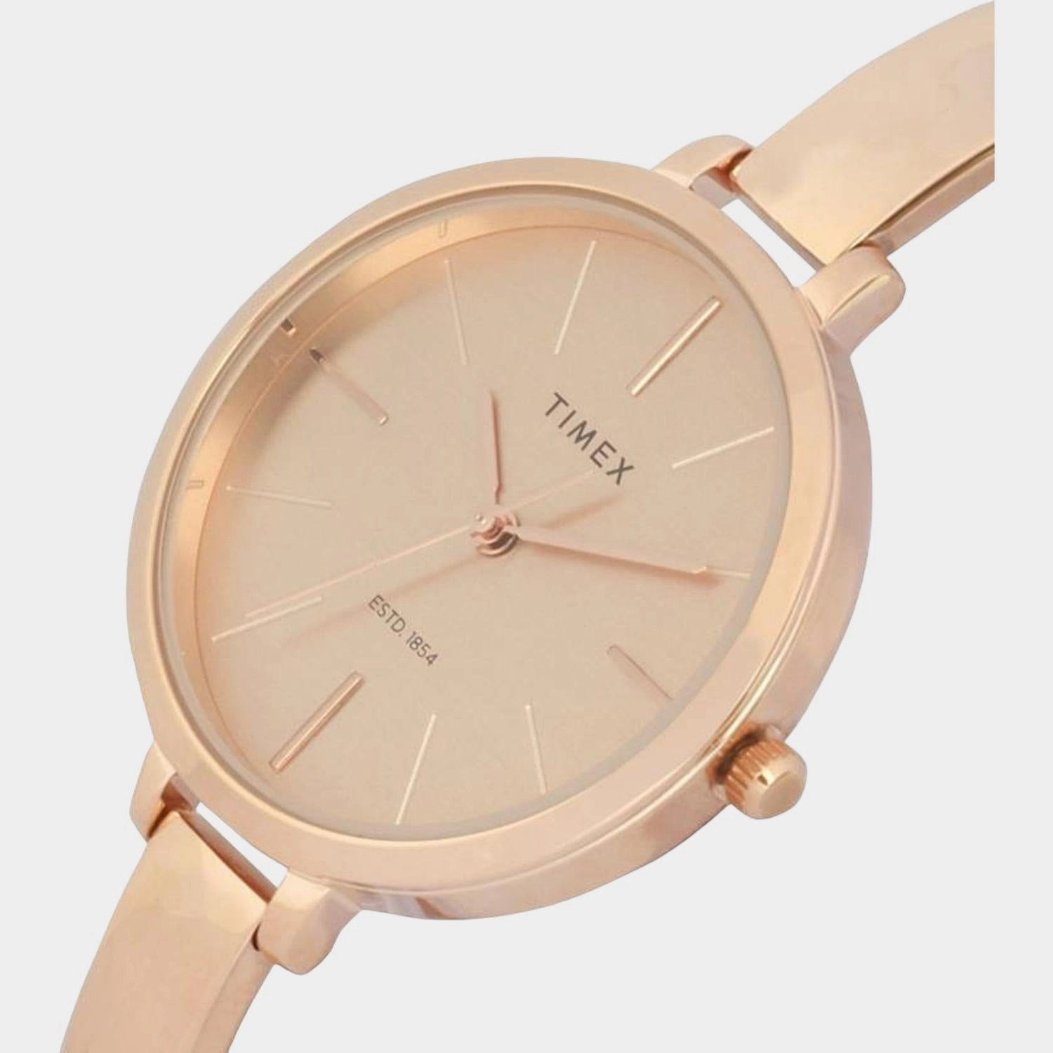 Women's Rose Gold Analog Stainless Steel Watch TWEL12803