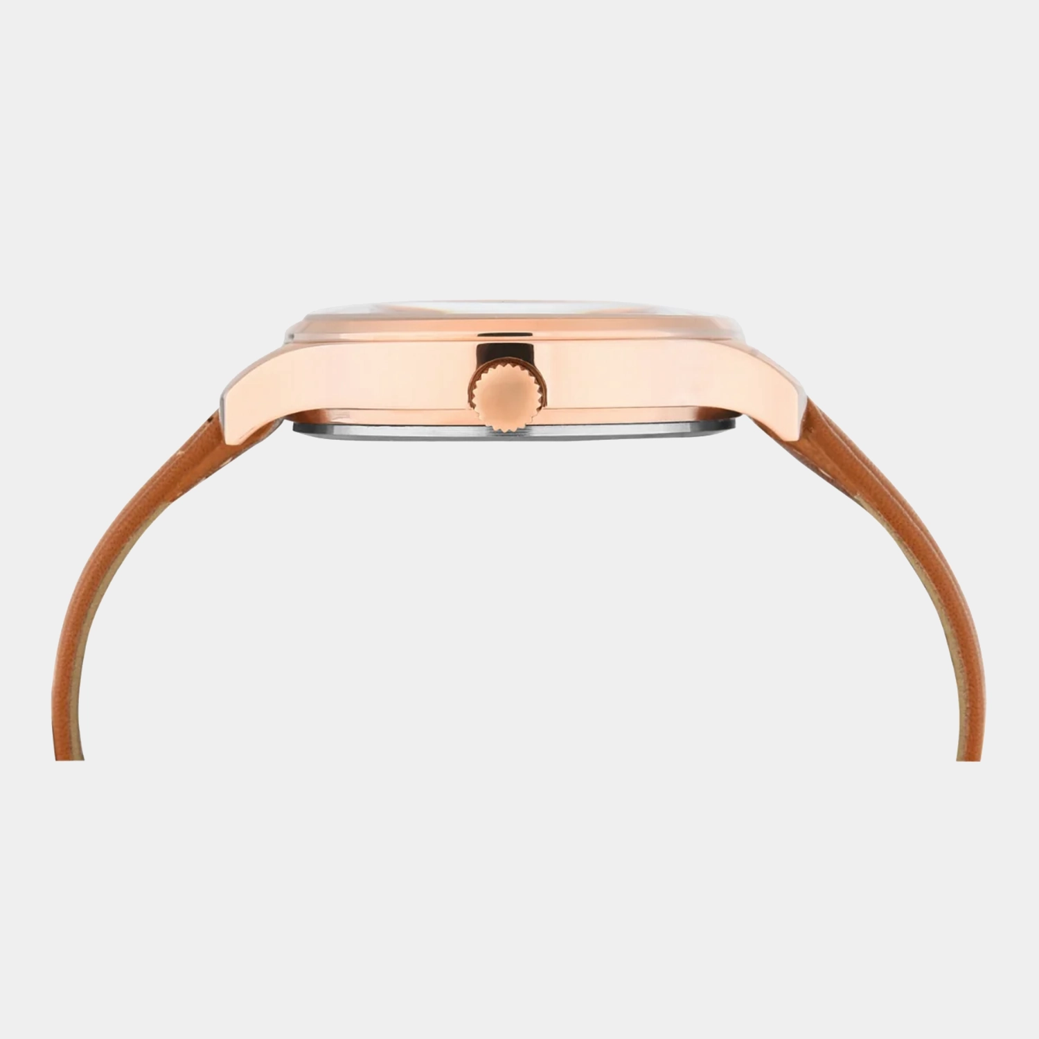 Women's Rose Gold Dial Multi-Function Leather Watch TWEL14823