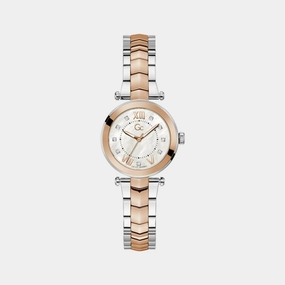Women's White Analog Stainless Steel Watch Y93004L1MF
