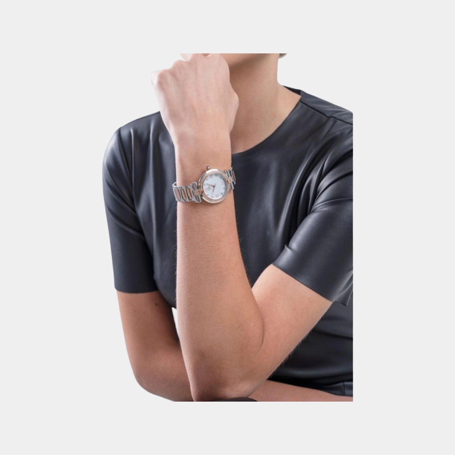 Women's White Analog Stainless Steel Watch Y96004L1MF