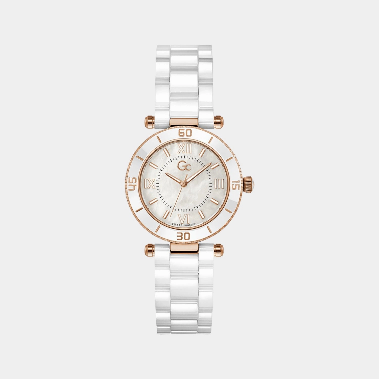 Women's White Analog Stainless Steel Watch Z05007L1MF