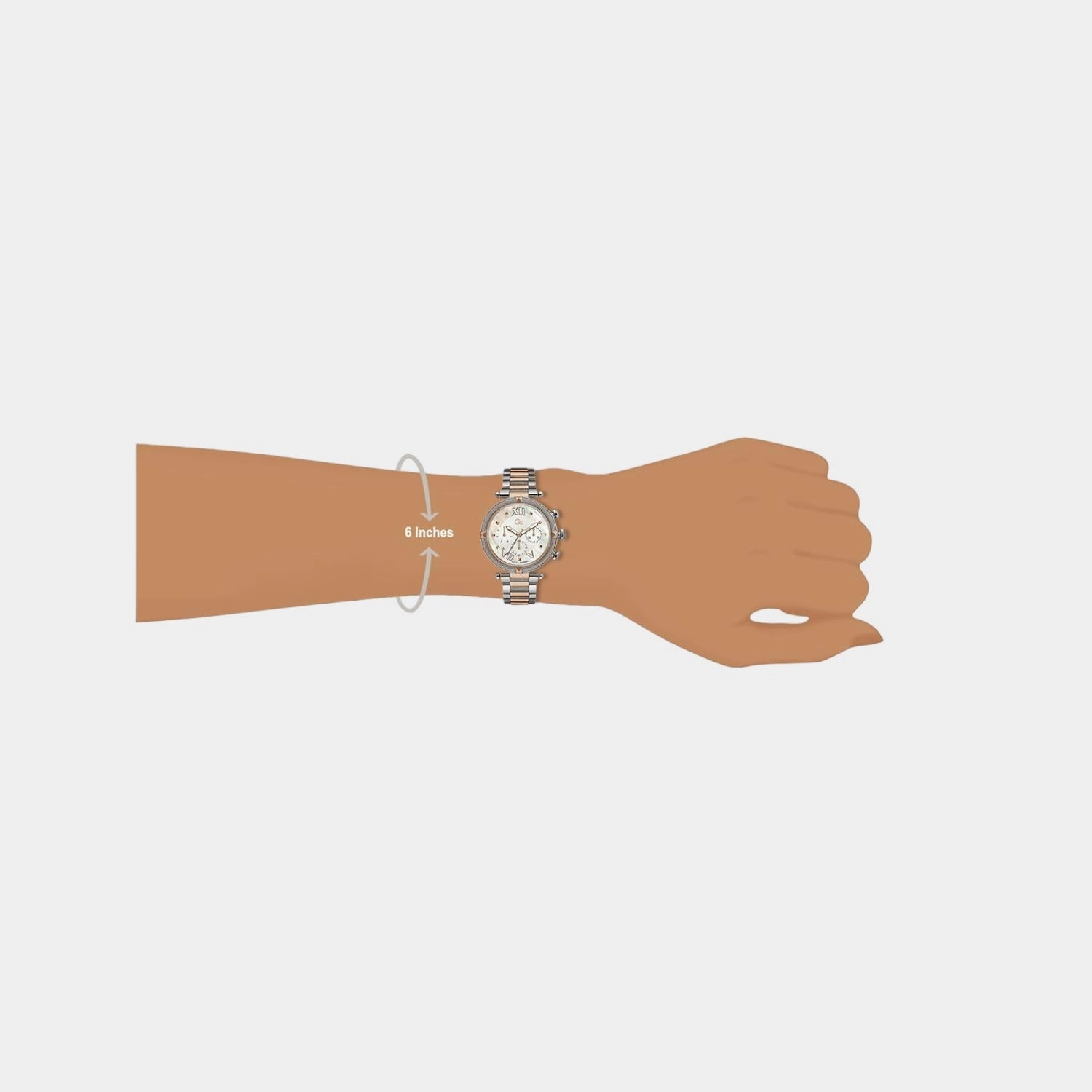 Women's White Stainless Steel Chronograph Watch Y16002L1MF