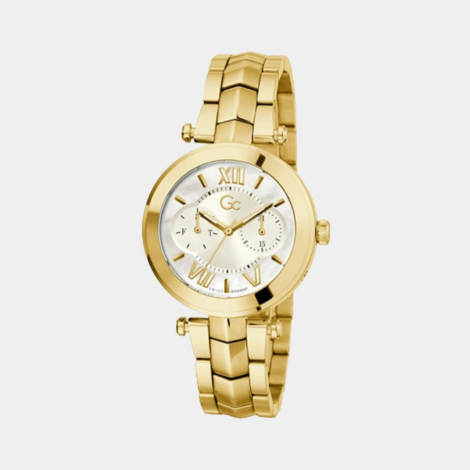 Women White Analog Stainless Steel Watch Y92002L1MF