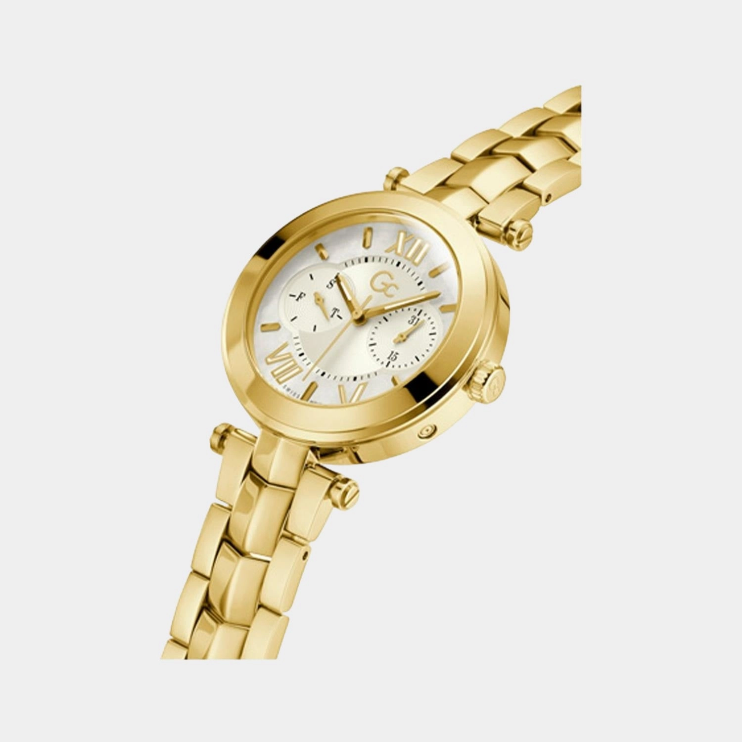 Women White Analog Stainless Steel Watch Y92002L1MF