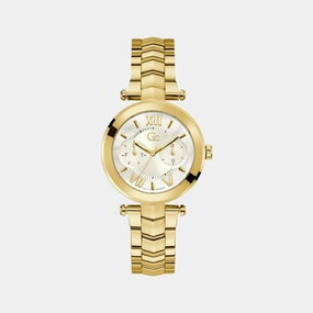 Women White Analog Stainless Steel Watch Y92002L1MF