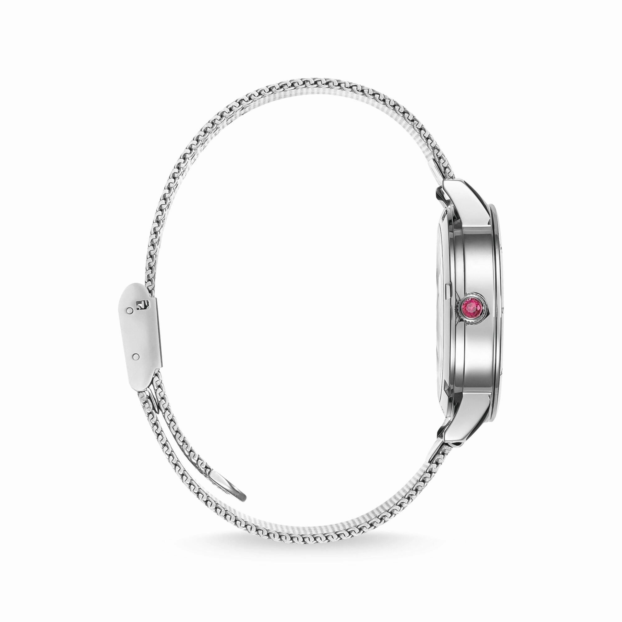 Womens watch snake in 3D optics silver